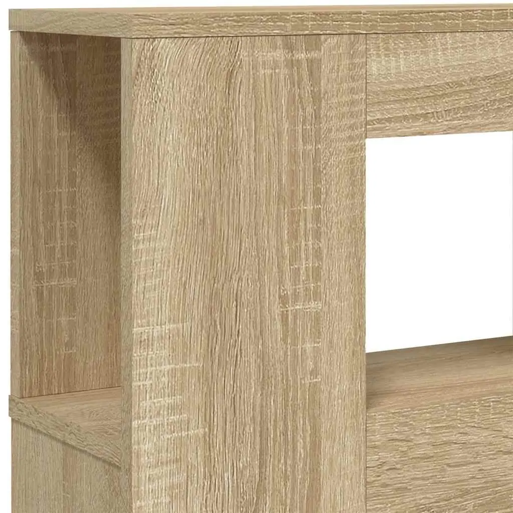 LED Headboard Brown Engineered Wood 160cm RGB Lights Modern