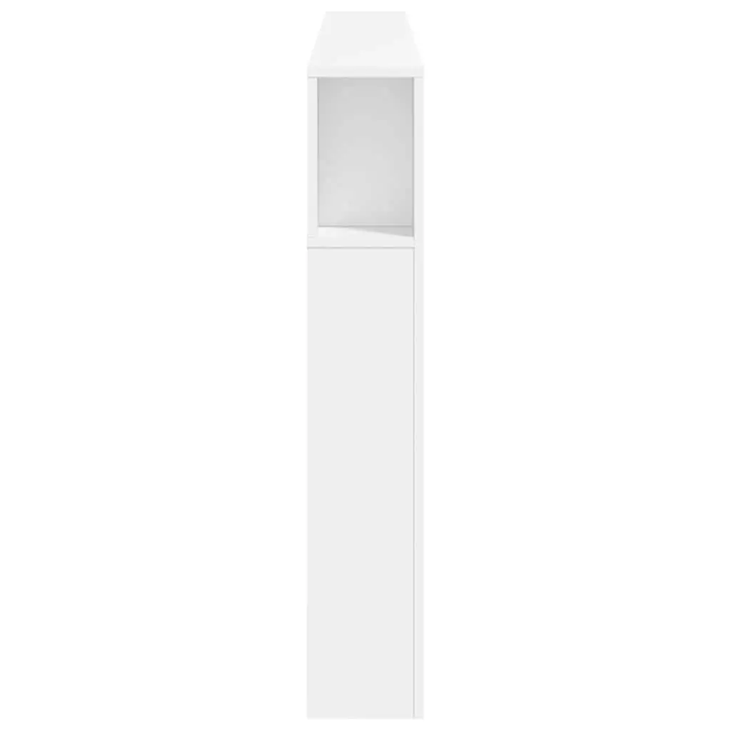 LED Headboard Modern White 200cm Engineered Wood with RGB Lights