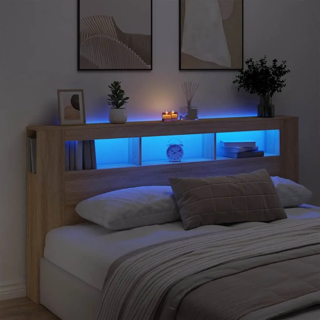 LED Headboard with RGB Lighting