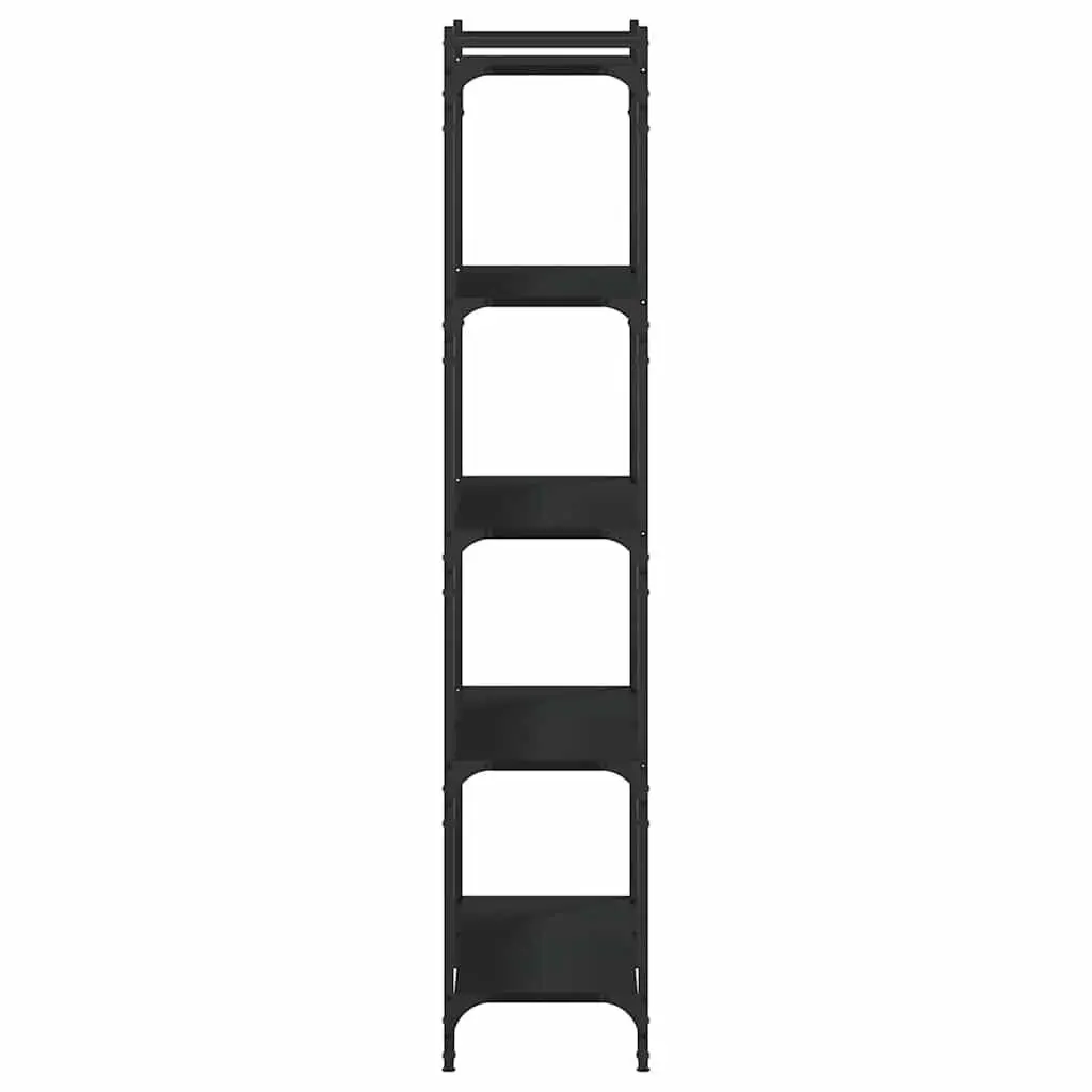 5-Tier Black Bookcase