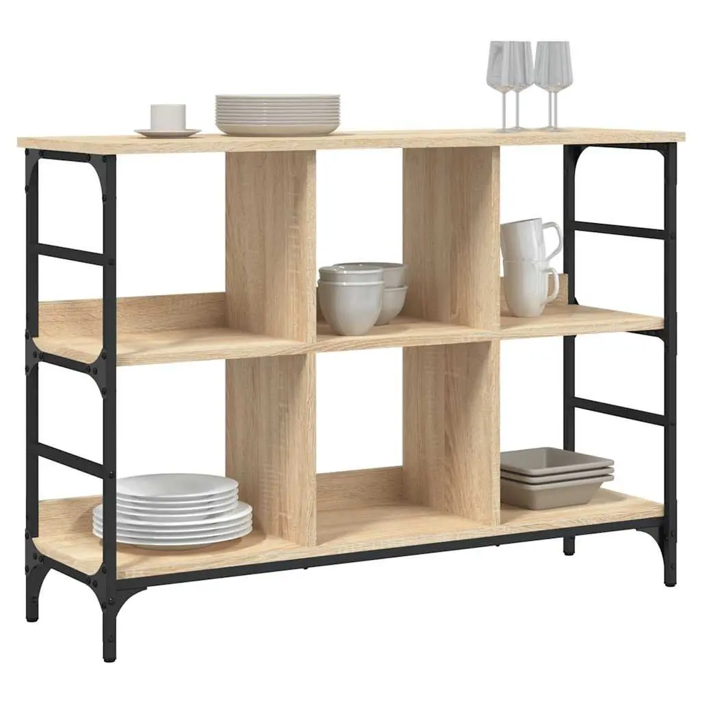 Sideboard Engineered Wood Brown 102x32x73.5 cm Storage Cabinet Buffet