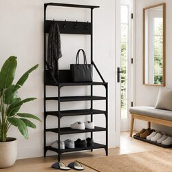 Create a Neat Wardrobe with This Clothes Rack and Shoe Organiser
