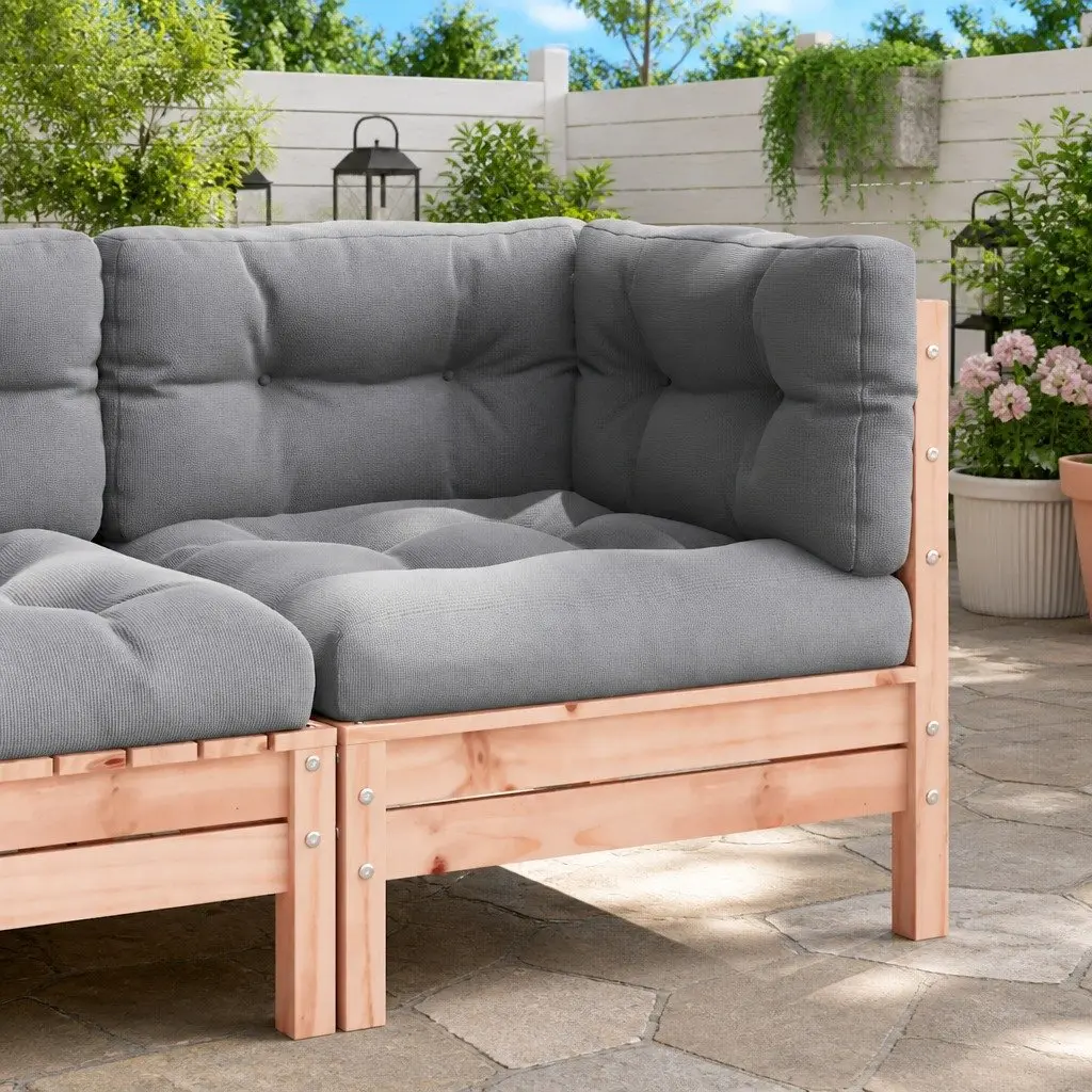 Outdoor Sectional Sofa Corner Unit Solid Wood Garden Furniture with Cushions
