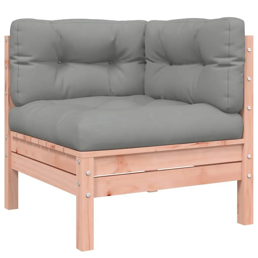 Outdoor Sectional Sofa Corner Unit Solid Wood 2 Pieces