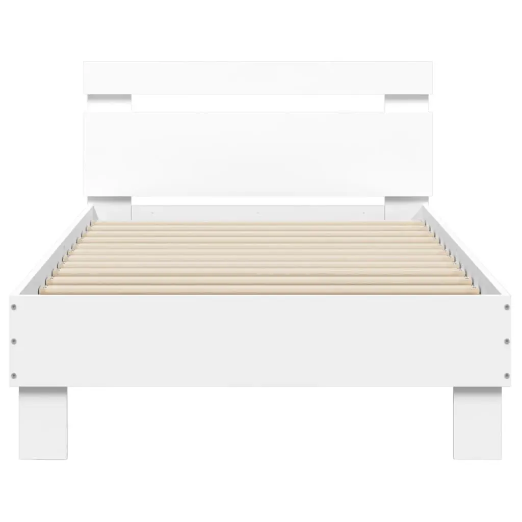 Bed Frame with Headboard Engineered Wood 90x190 cm