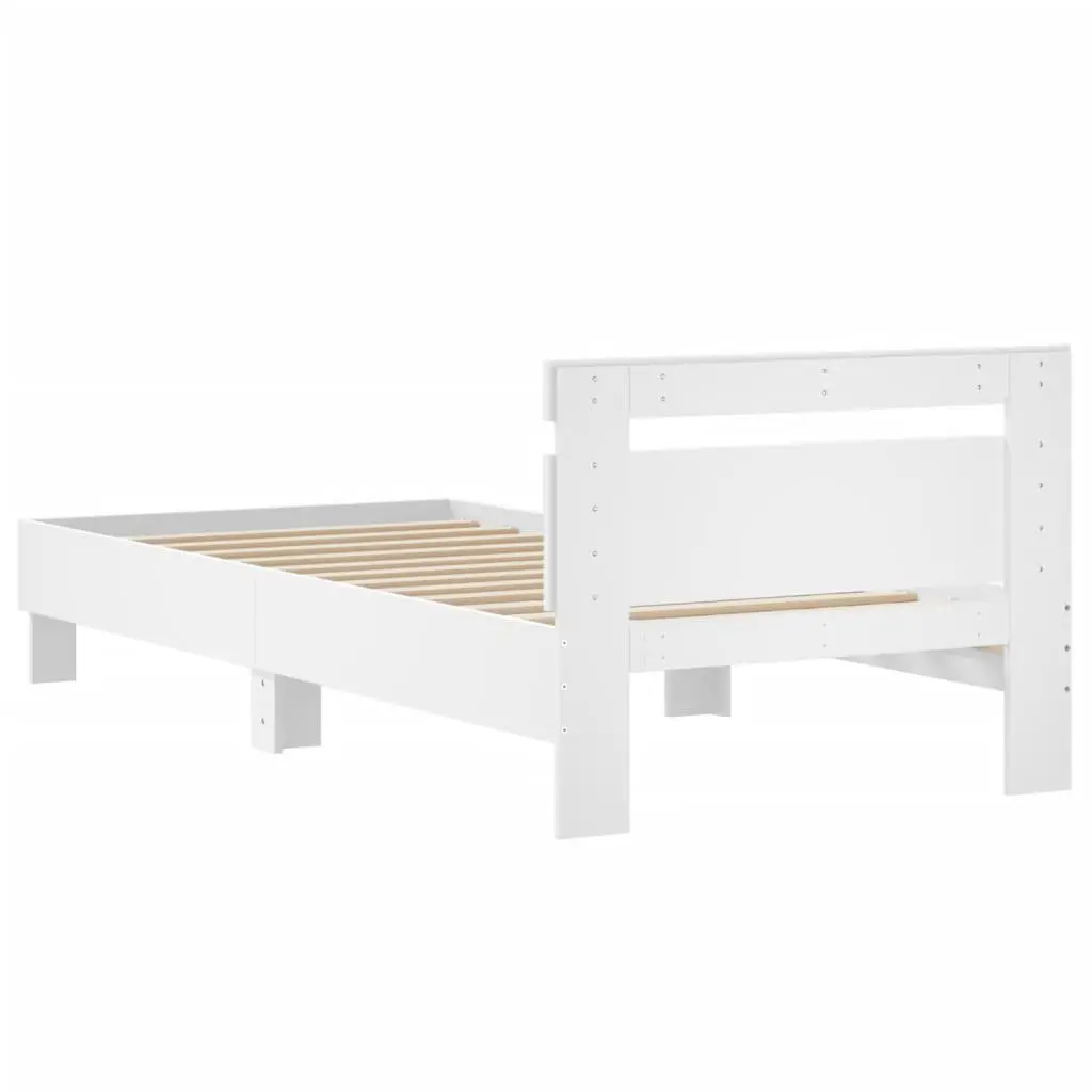 Bed Frame with Headboard Engineered Wood 90x190 cm