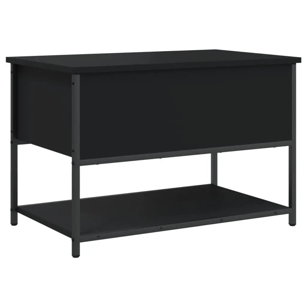 Black Storage Bench 70x42.5x47cm