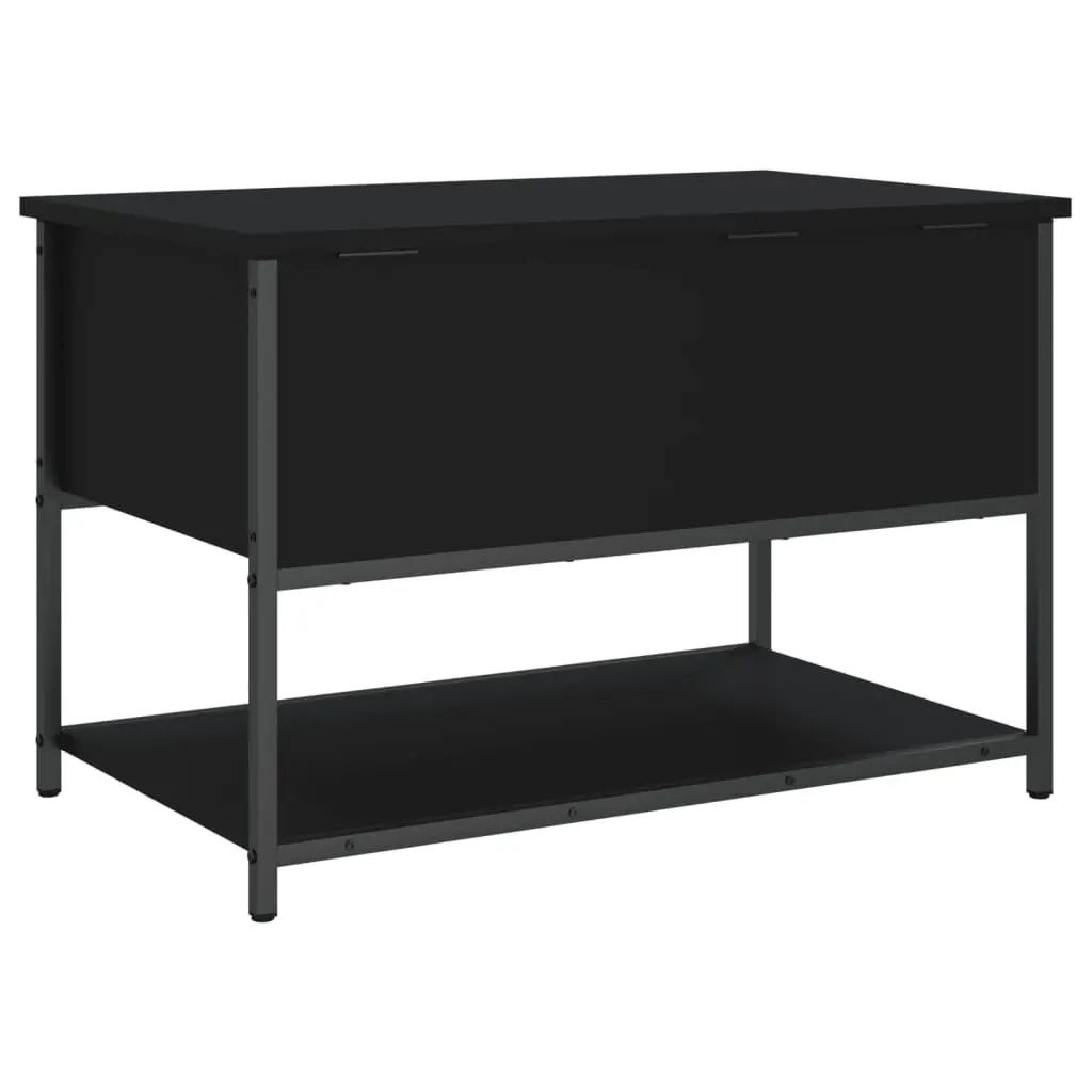 Black Storage Bench 70x42.5x47cm