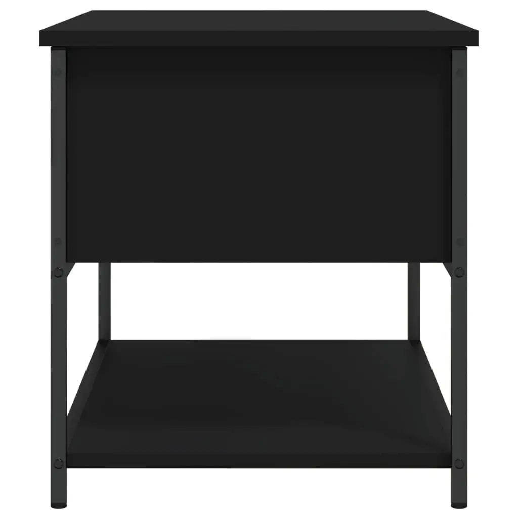 Black Storage Bench 70x42.5x47cm