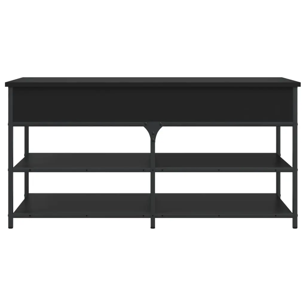 Black Storage Bench for Shoes and More