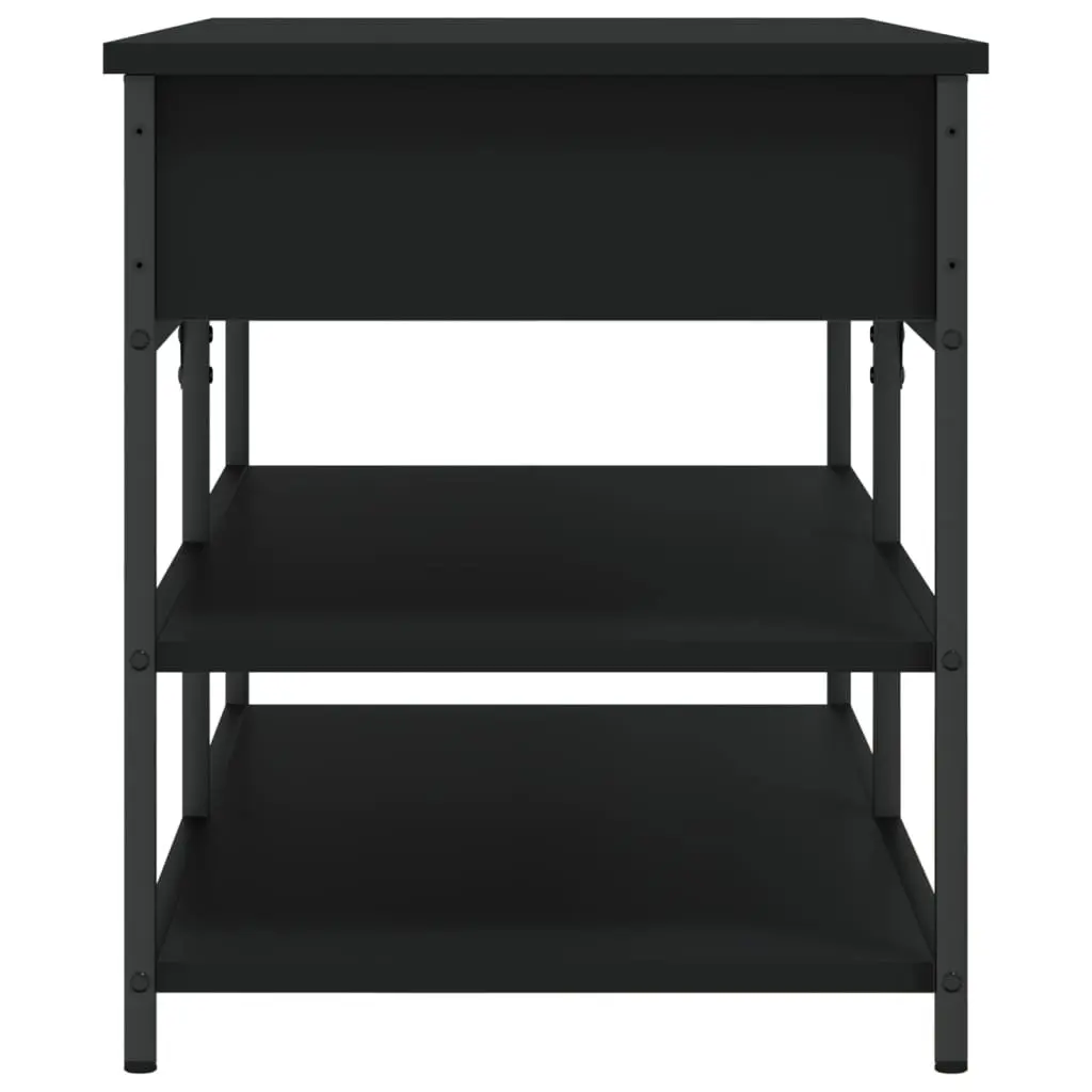 Black Storage Bench for Shoes and More
