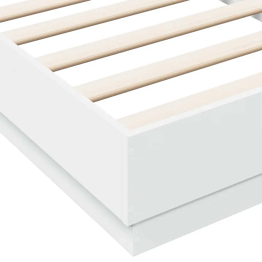 White Bed Frame 90x190 cm