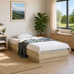 Your Perfect Bed Frame 90x190 cm—Sonoma Oak Style