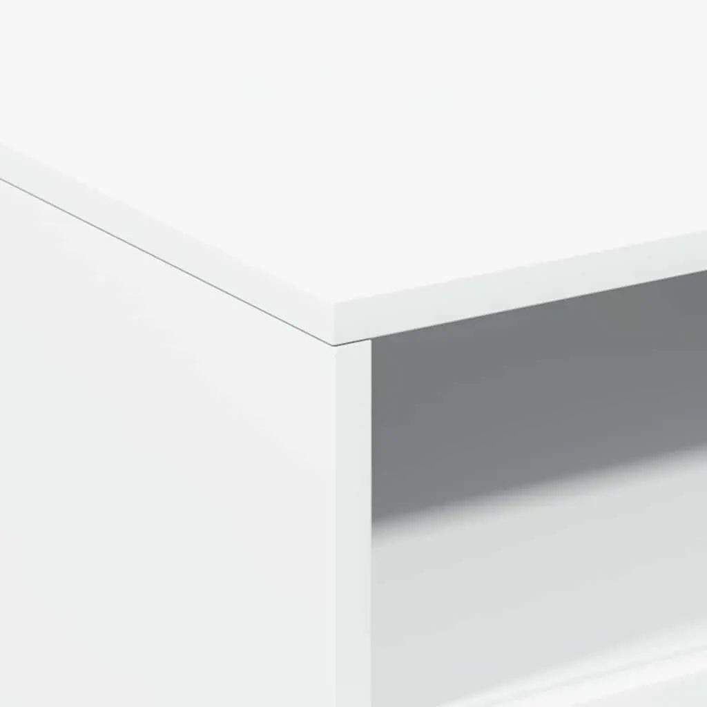 Coffee Table RGB LED Lights White Modern 50 x 49 x 40 cm