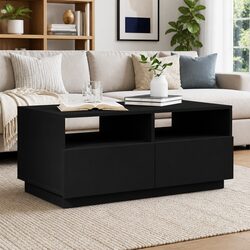 Your New Black Coffee Table with LED Lights