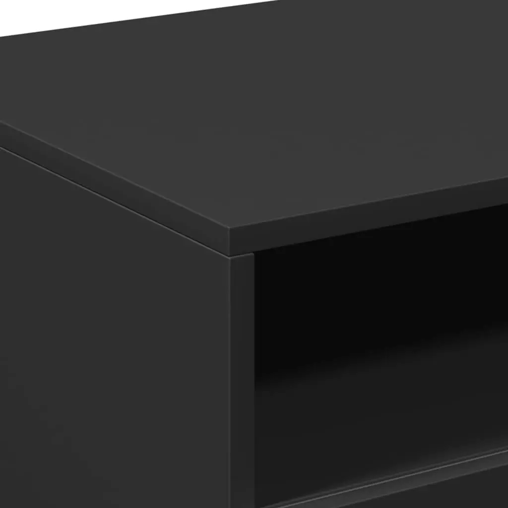 Black Coffee Table with LED Lights