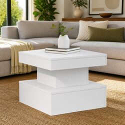 Your Friendly Coffee Table with RGB LED Lights and Modern Design