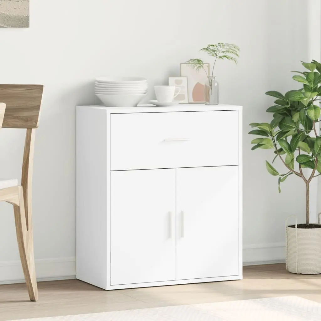 Sideboard White Engineered Wood 60x31x70 cm