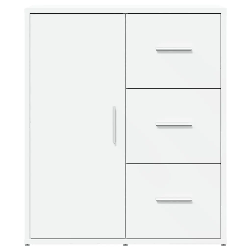 Sideboard Storage Cabinet White Engineered Wood 60x31x70 cm