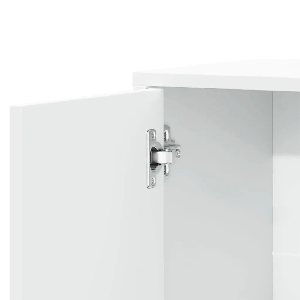 Sideboard Storage Cabinet White Engineered Wood 60x31x70 cm