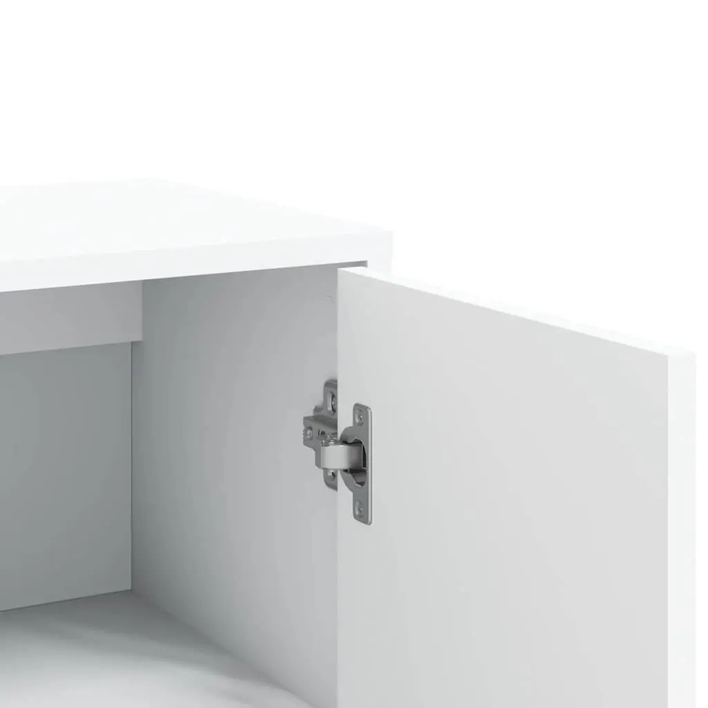 Sideboard White Engineered Wood 60x31x84 cm Storage Cabinet