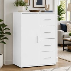 Your Friendly White Sideboard 60x31x84 cm Awaits