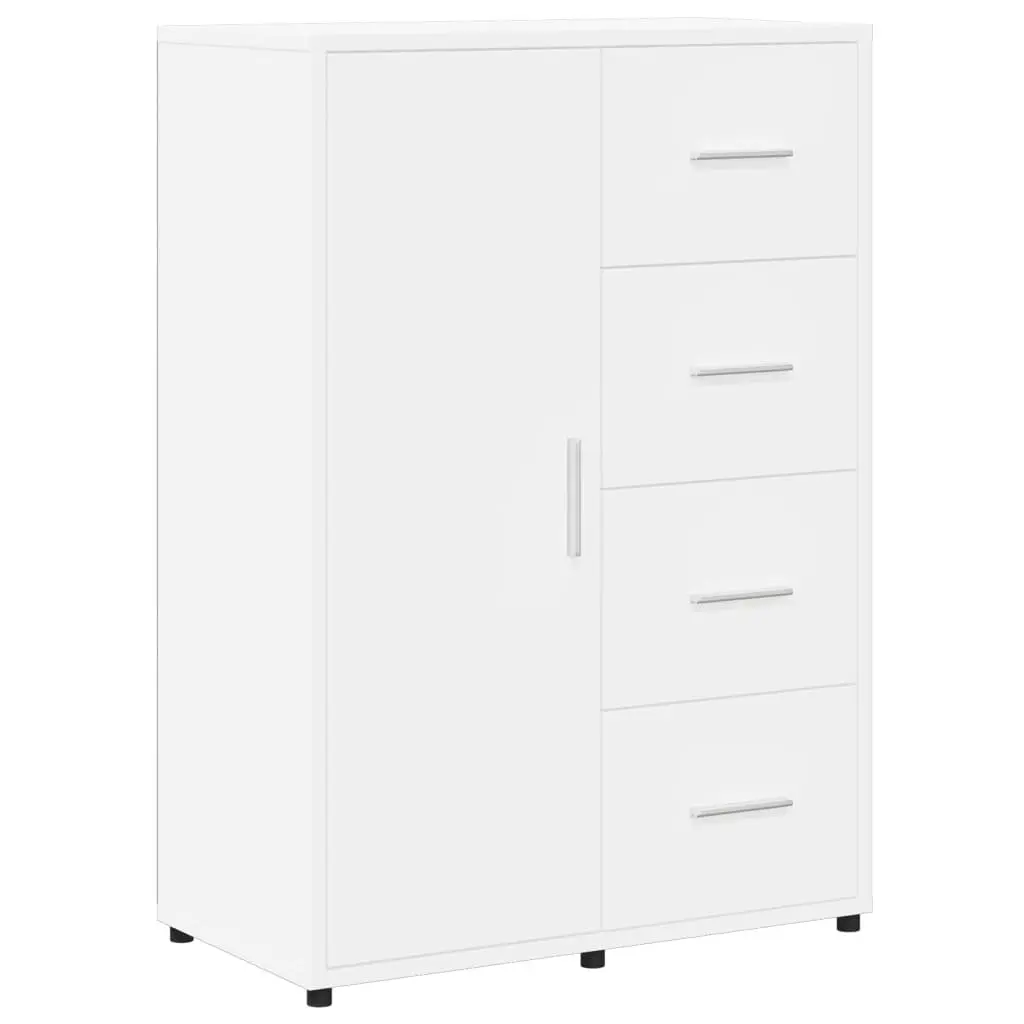 Sideboard White Engineered Wood 60x31x84 cm Storage Cabinet