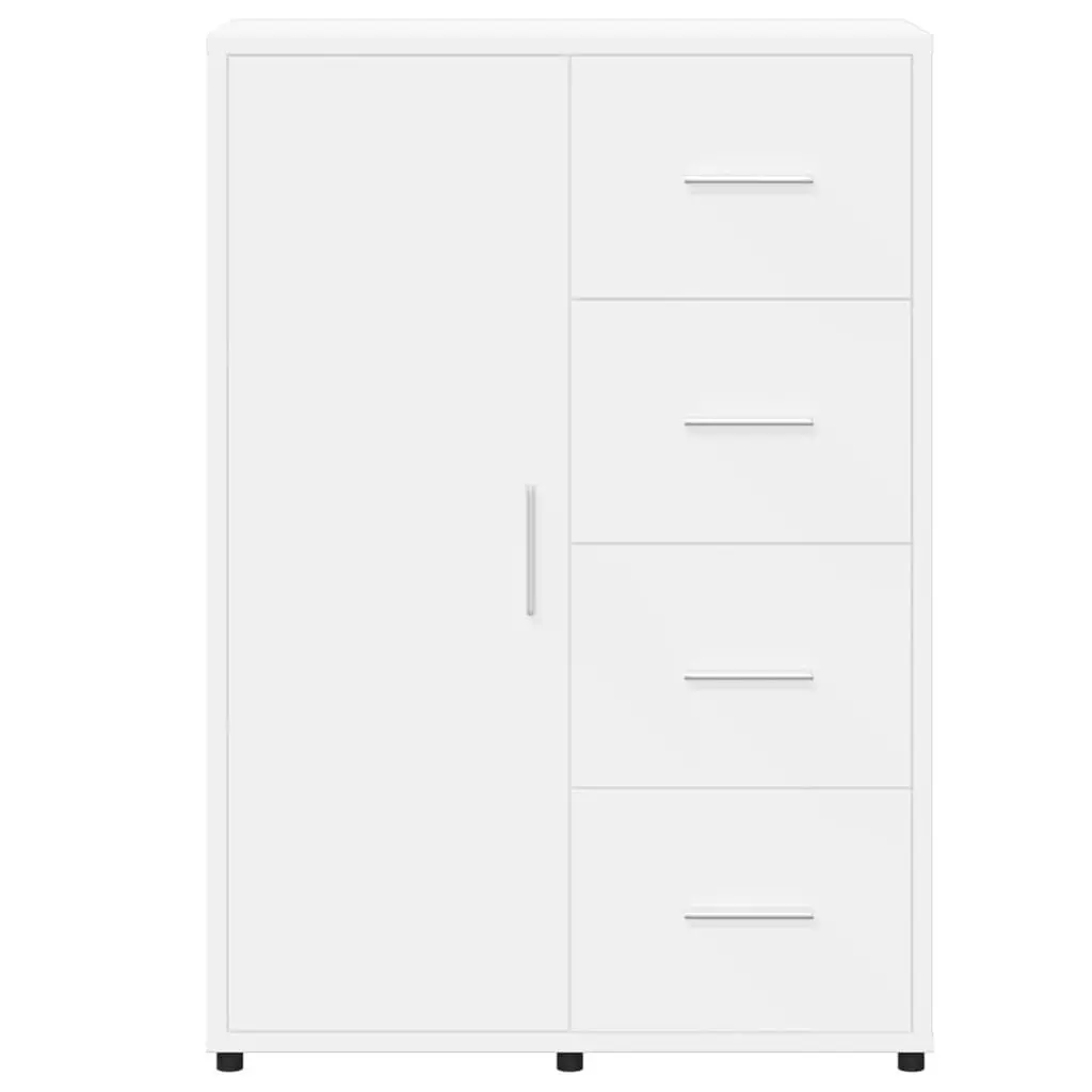 Sideboard White Engineered Wood 60x31x84 cm Storage Cabinet