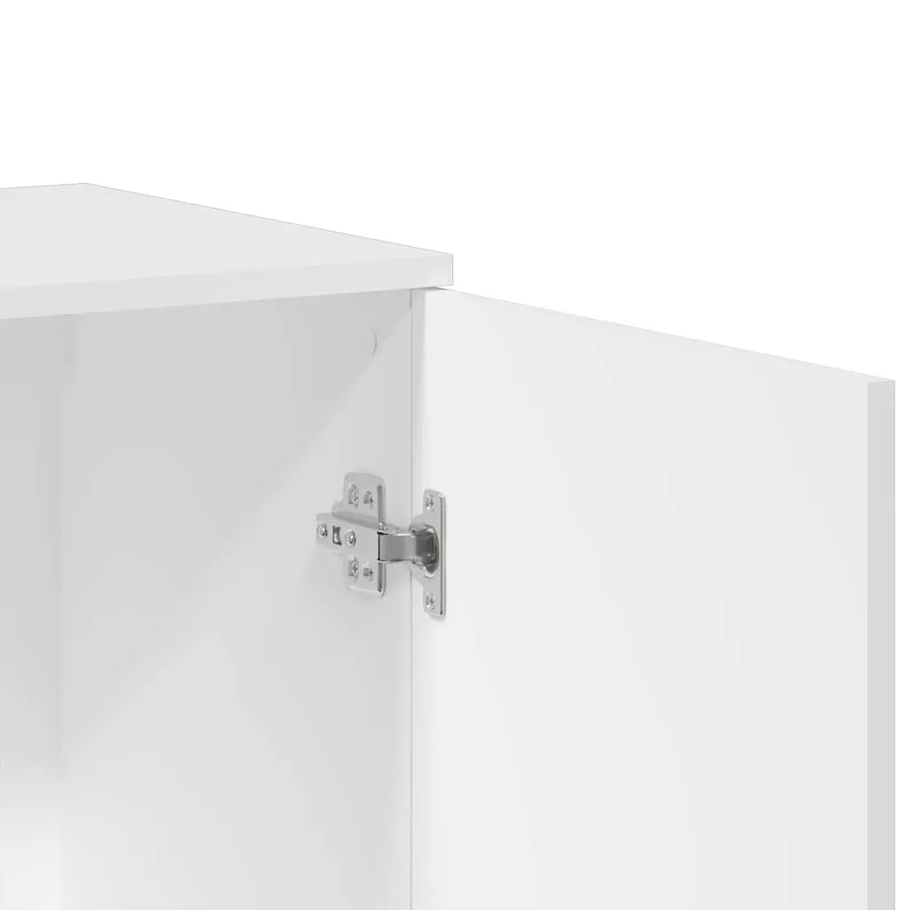 Sideboard White 79x38x80 cm Storage Cabinet Engineered Wood Furniture