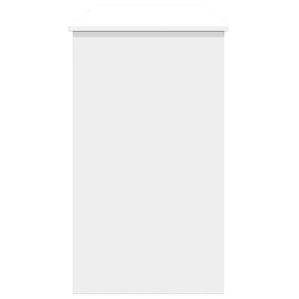 White Dressing Table with Mirror Bedroom Vanity Storage Unit 100x45x76cm Modern