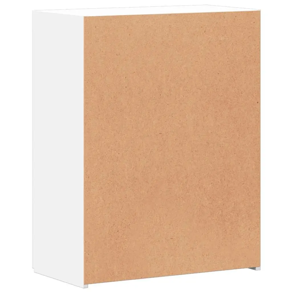 File Cabinet White Engineered Wood 60W x 32D x 77.5H cm