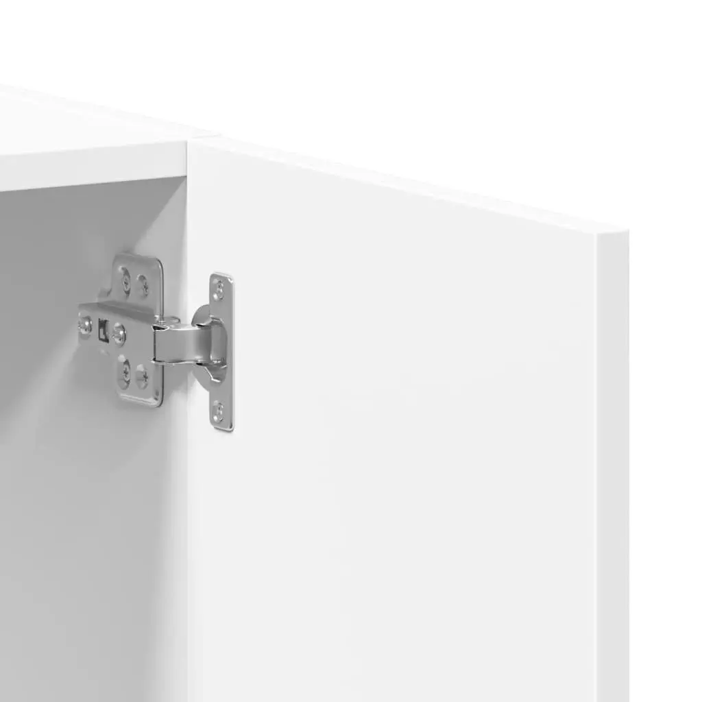 File Cabinet White Engineered Wood 60W x 32D x 77.5H cm