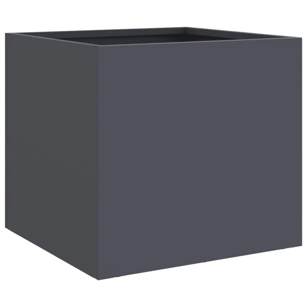 Steel Garden Planters Sturdy Frame Anthracite 32x30x29 cm