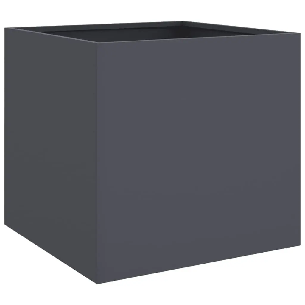 Raised Bed Planter Boxes Anthracite Steel Frame 42 x 40 x 39 cm 2 Piece