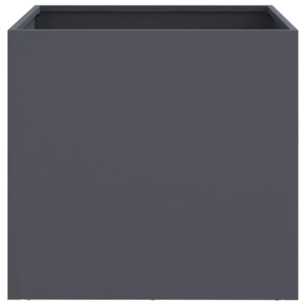 Raised Bed Planter Boxes Anthracite Steel Frame 42 x 40 x 39 cm 2 Piece