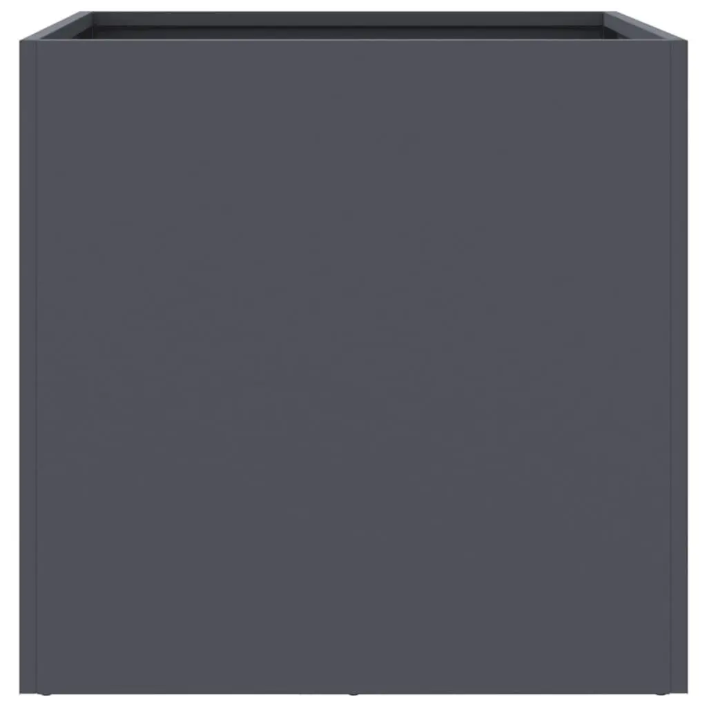 Raised Bed Planter Boxes Anthracite Steel Frame 42 x 40 x 39 cm 2 Piece
