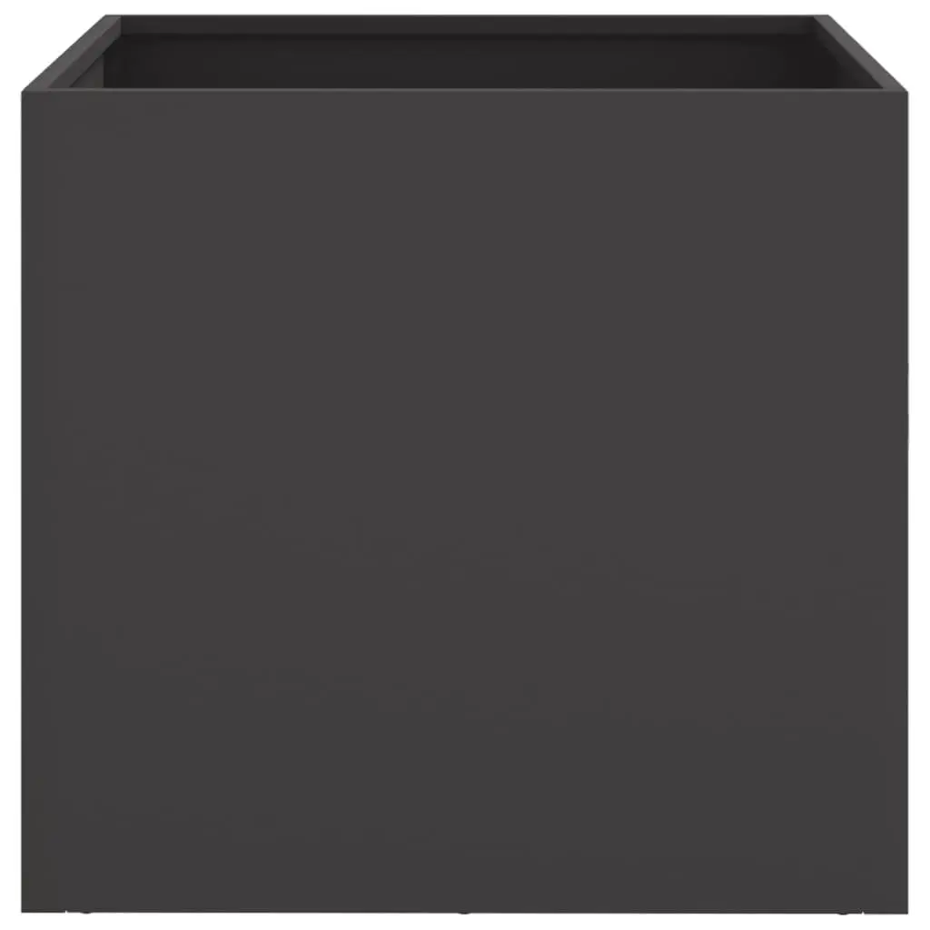 Steel Planter Black Raised Garden Bed 49 x 47 x 46 cm
