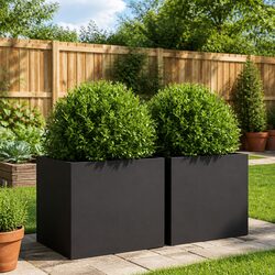 Friendly Black Steel Planters - Perfect for Your Garden