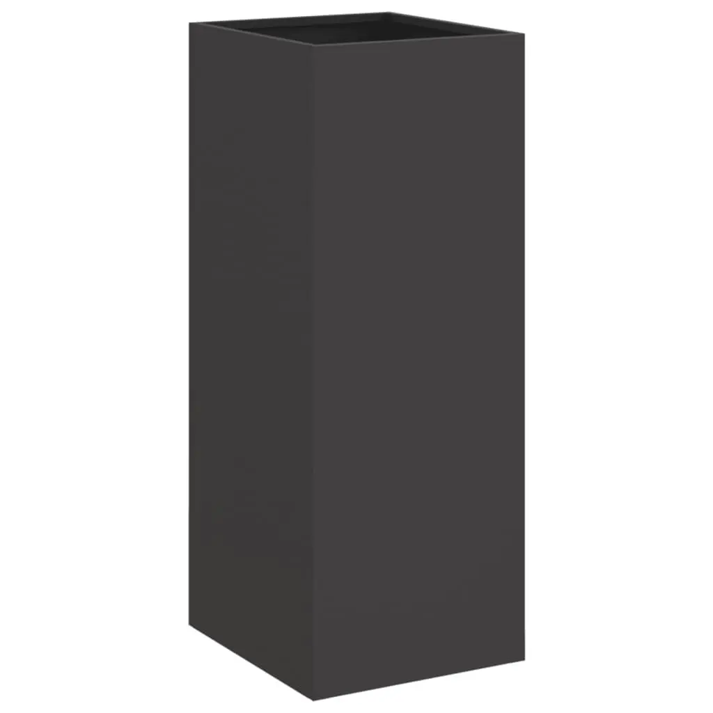 Black Steel Planter for Outdoor Decor