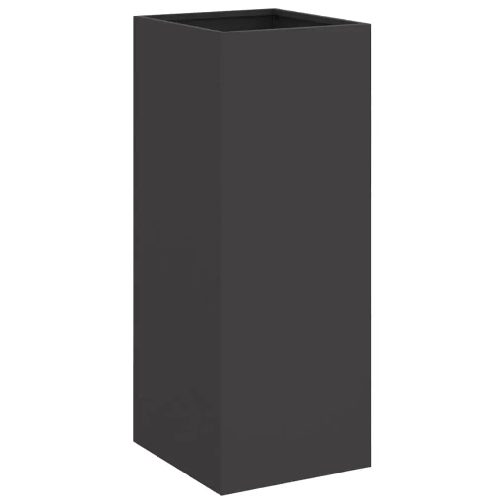 Black Steel Planter for Outdoor Decor