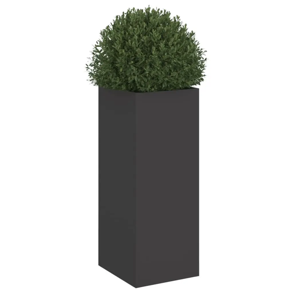 Black Steel Planter for Outdoor Decor
