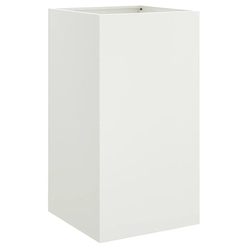 White Steel Planter
