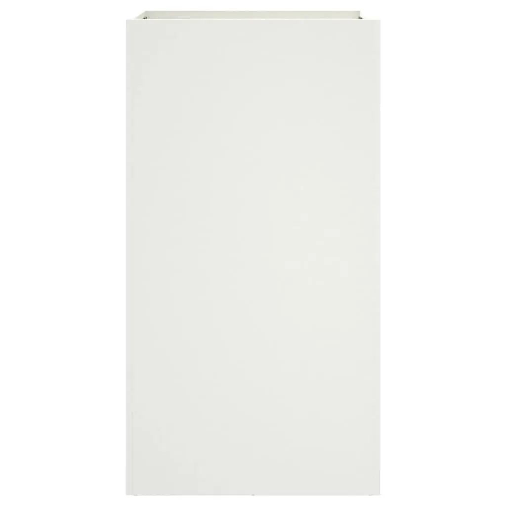 White Steel Planter