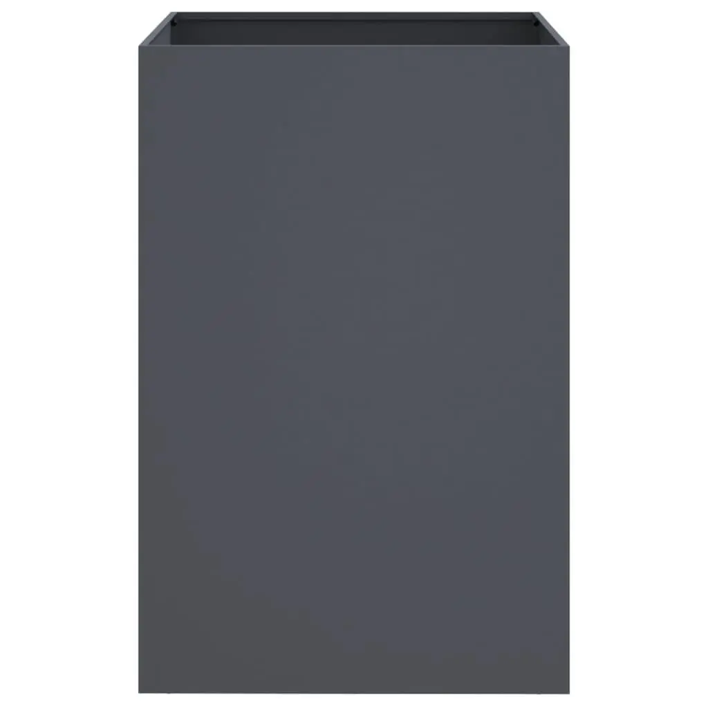Raised Bed Planter Box Cold Rolled Steel Anthracite 52x48x75cm Outdoor Garden Container