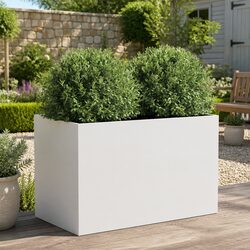 Your Friendly White Planter Box for Plants and Flowers