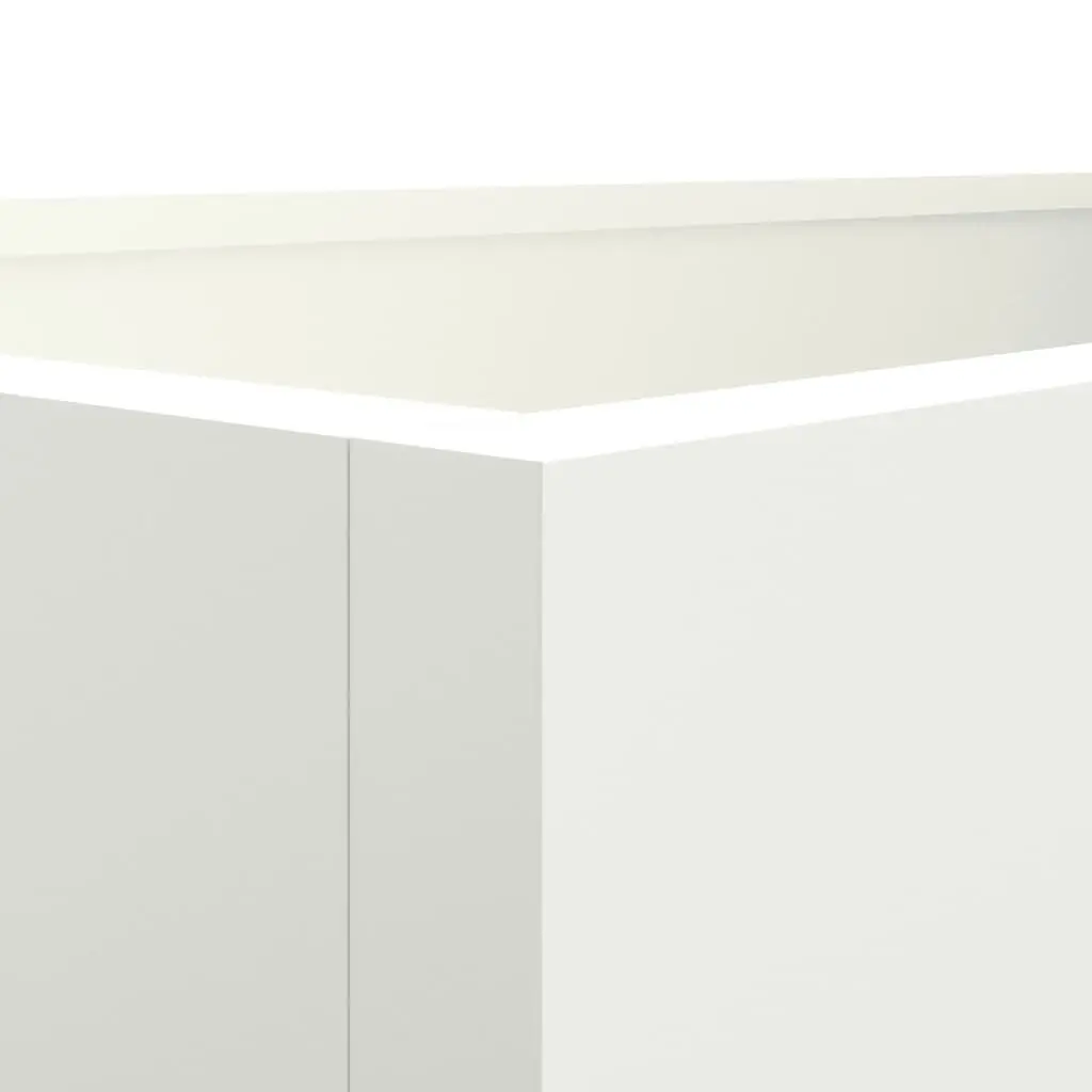 Planter Box White Steel 62x40x39 cm Raised Bed Garden Decoration Outdoor
