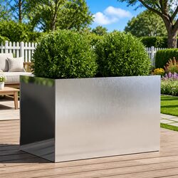 Friendly Stainless Steel Raised Garden Planter Box, 62x40x39 cm