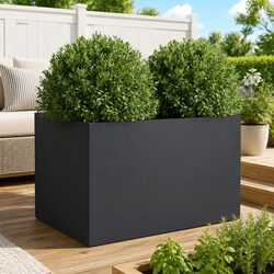 Create a Beautiful Outdoor Space with This Steel Planter