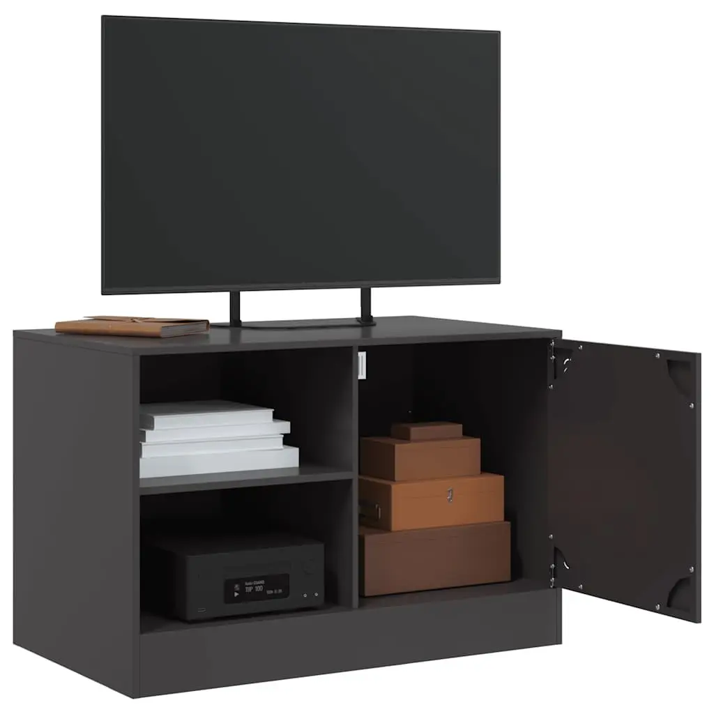 TV Cabinet Black 67x39x44 cm 2 Pieces Storage Unit Display Furniture