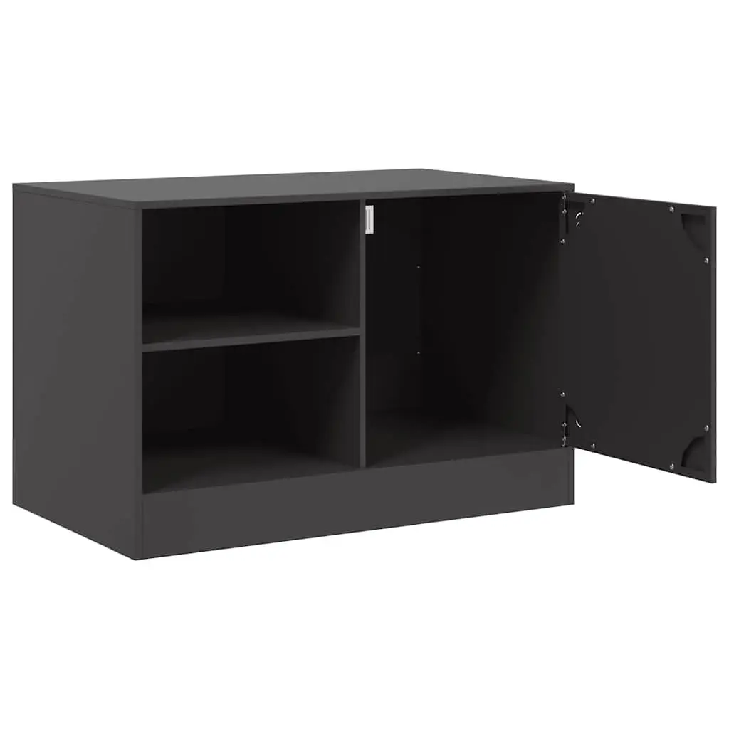 TV Cabinet Black 67x39x44 cm 2 Pieces Storage Unit Display Furniture